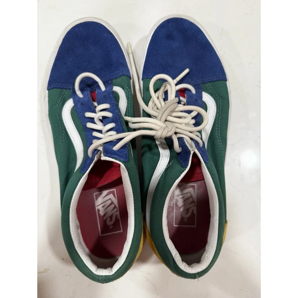 Vans Shoes Yacht Club Old Skool 10.5 Men Multicolor Colorful Block Suede School